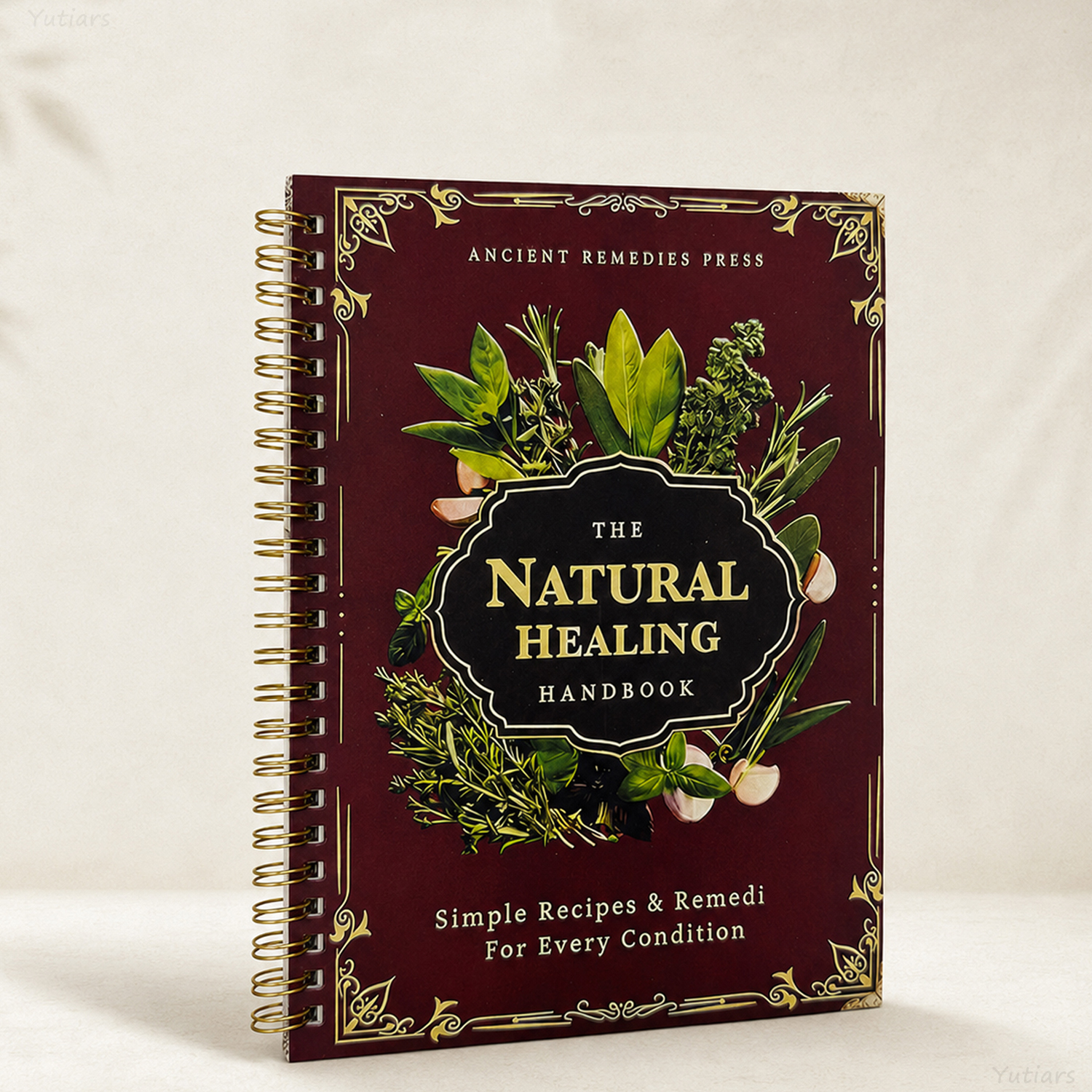 Herbal Wellness Healthcare - 1Pc Natural Herbal Therapy Spiral Bound