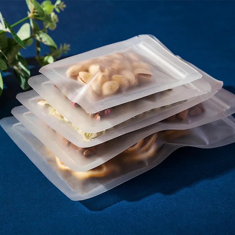 Herbal Wellness Products - Frosted Clear Ziplock Bag Food Storage