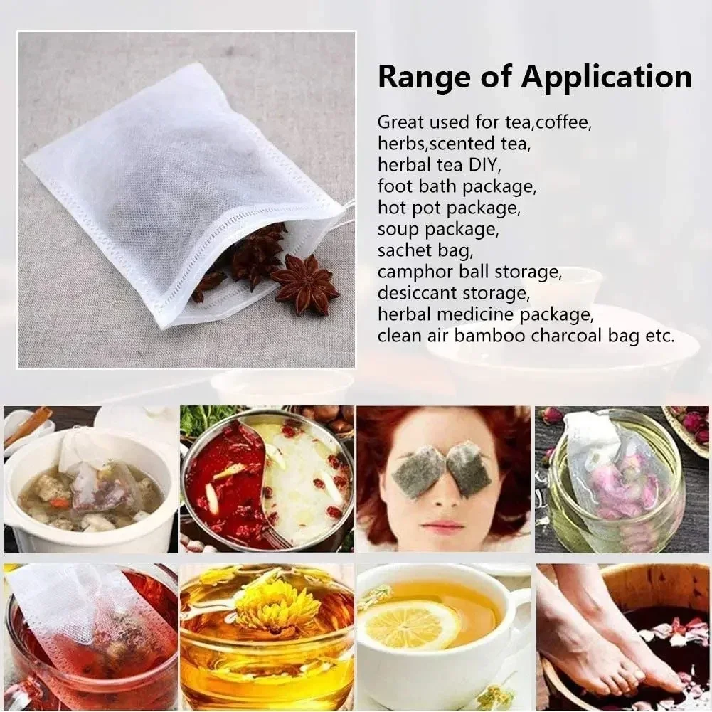 1000-100Pcs Disposable Teabags - đánh giá và giá Herbal Wellness Products