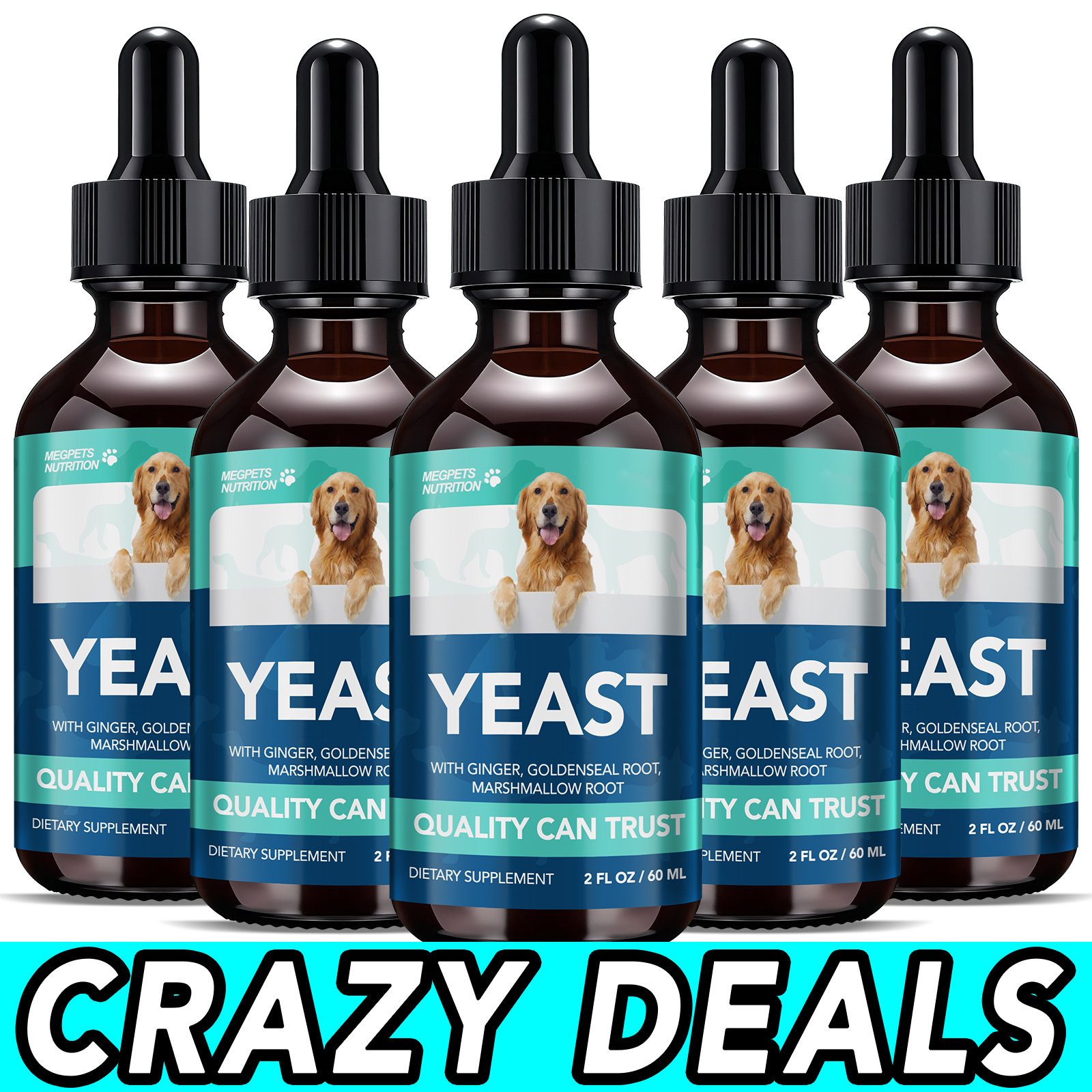 (5 PACK) Yeast Probiotic Drops - đánh giá và giá Wellness Herbal Infusion