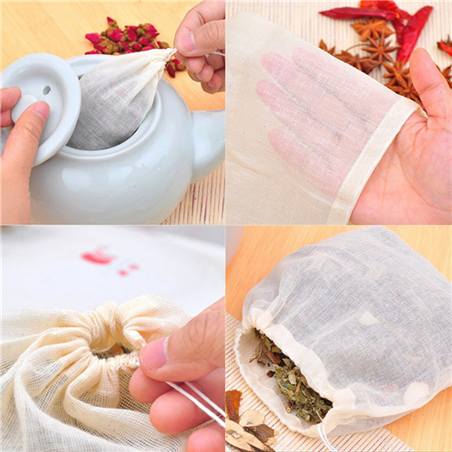 1pc/10Pcs Cotton Tea Bags Musl - đánh giá và giá Herbal Wellness Products